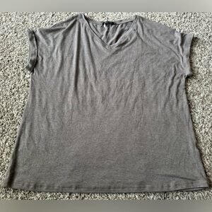 Automet V-Neck T-Shirt With Cuffed Sleeves